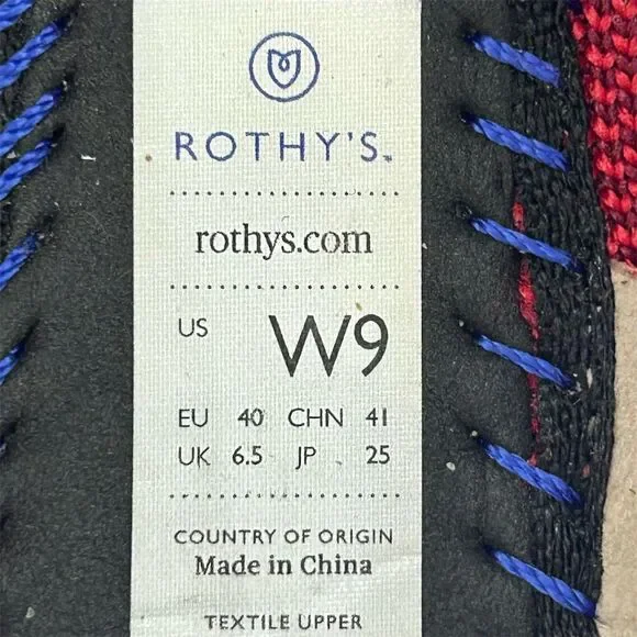 Rothy's Women's Loafer Size 9 Red Flats Eco-Friendly Casual Shoes - Picture 11 of 14